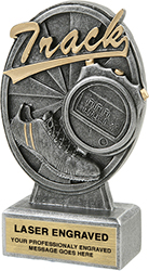 Track Pinwheel Resin Trophy