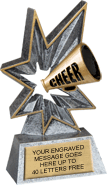 Cheer Spring-Action Resin Trophy