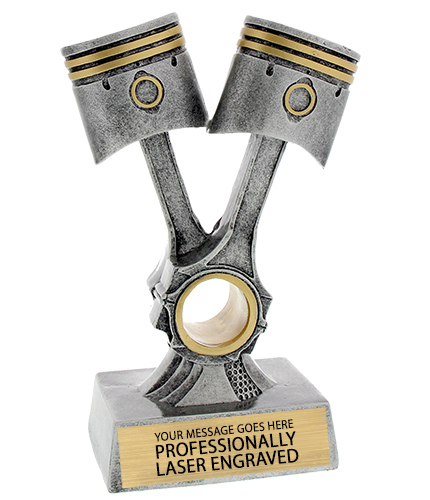 Resin Piston Racing Trophy - 8.5 inch