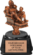 Bronze Finish Armchair Fantasy Football Resin Trophy
