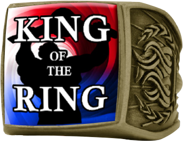 Wrestling Full Color Championship Ring- Gold
