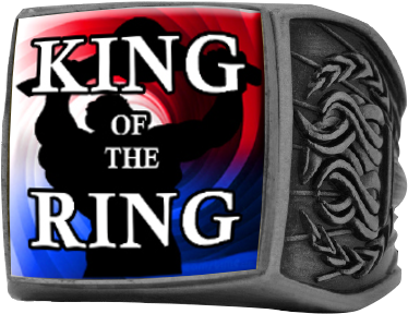 Wrestling Full Color Championship Ring- Silver