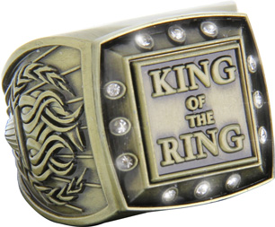 Championship Ring with Activity Insert- Wrestling Gold