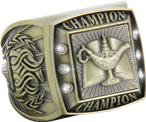 Championship Ring with Activity Insert- Scholar Gold