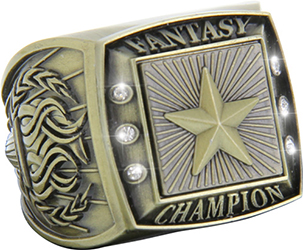 Fantasy Champion Ring with Activity Insert- Star Gold