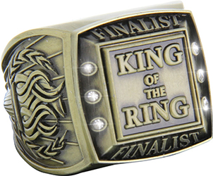 Finalist Championship Ring with Activity Insert- Wrestling Gold