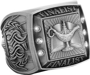 Finalist Championship Ring with Activity Insert-Scholar Silver