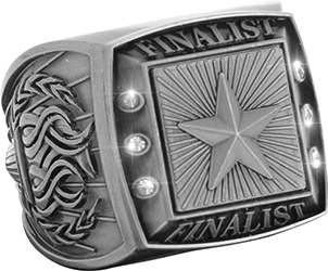 Finalist Championship Ring with Activity Insert-Star Silver