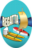 Regatta- Two Boats Oval Insert