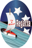 Regatta- I'm a Winner Oval Insert