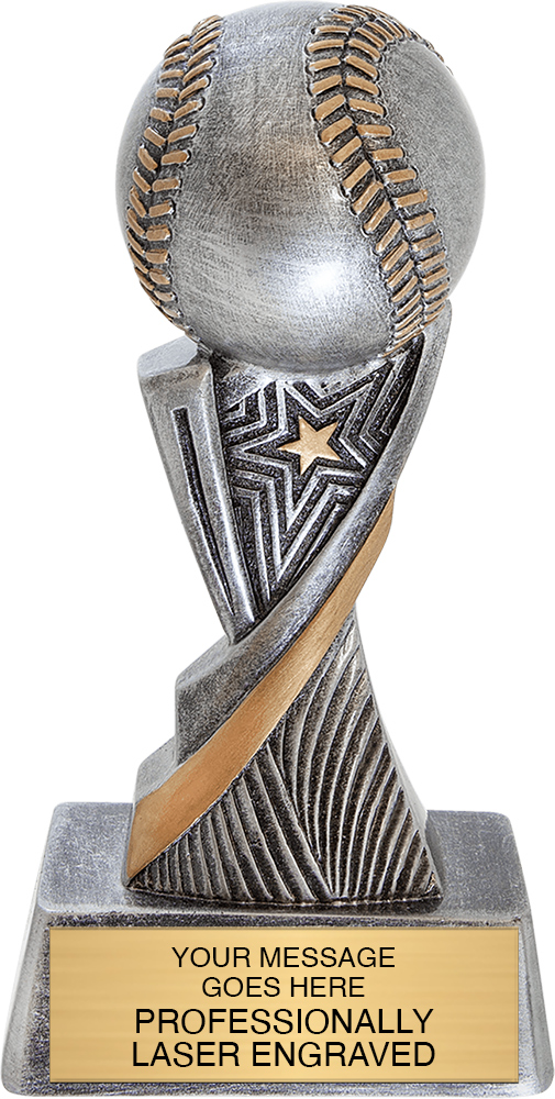 Baseball Aspire Resin Trophy - 6 inch