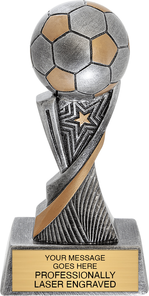 Soccer Aspire Resin Trophy - 6 inch