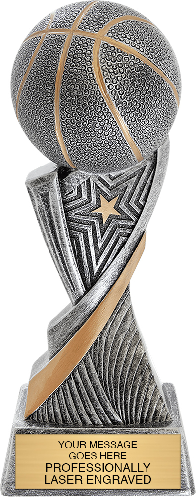 Basketball Aspire Resin Trophy - 8 inch