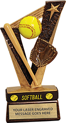 Trophybands Resin Trophy- Softball