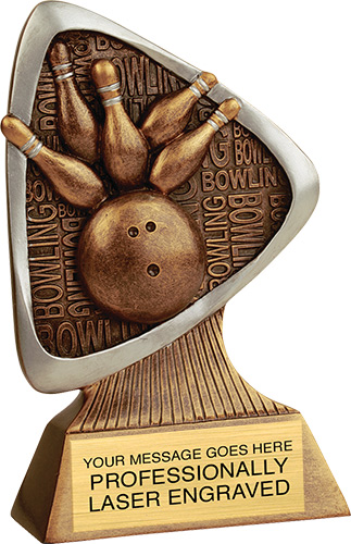 Bowling Triad Resin Trophy