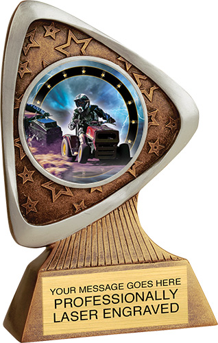 22cm Pinnacle8 Goalie Glove Resin Trophy Award free engraving & p&p 