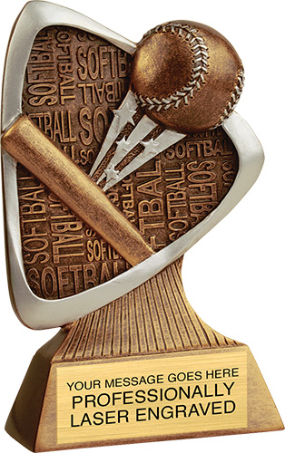 Softball Triad Resin Trophy
