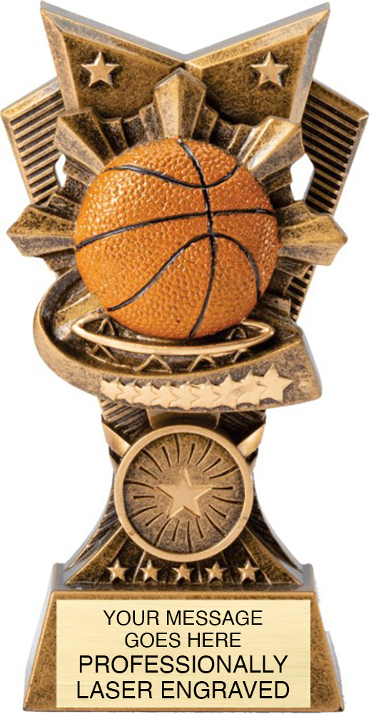 Basketball 3D Resin Sculpture Trophies