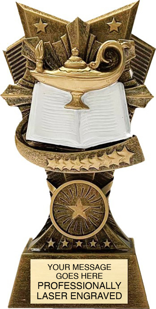 Lamp of Knowledge 3D Resin Sculpture Trophies