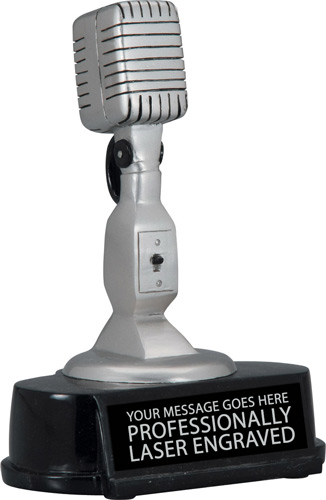 Vintage Microphone Resin Trophy
