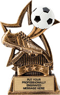 Soccer Sweeping Star Trophy