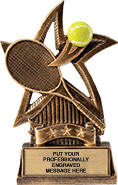 Tennis Sweeping Star Trophy