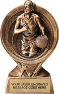 Basketball Female Saturn Resin Trophy