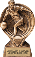 Bowling Female Saturn Resin Trophy