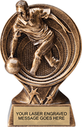 Bowling Male Saturn Resin Trophy