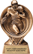 Football Saturn Resin Trophy