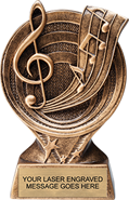 Music Saturn Resin Trophy
