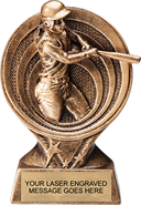 Softball Saturn Resin Trophy