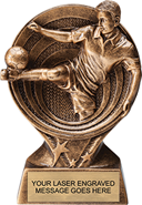Soccer Male Saturn Resin Trophy