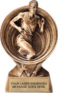 Track Male Saturn Resin Trophy