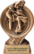 Wrestling Saturn Resin Trophy