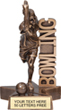 Bowling Billboard Resin Trophy - Female