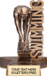 Swimming Billboard Resin Trophy - Male