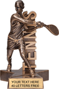 Tennis Billboard Resin Trophy - Female