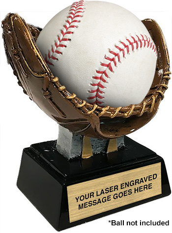 Baseball Glove Ball Holder Trophy