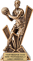 Basketball Male Check Mate Resin Trophy
