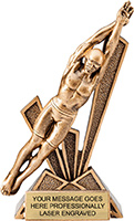Swimming Male Check Mate Resin Trophy