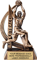Basketball Female Ultra-Action Resin Trophy