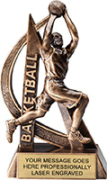 Basketball Male Ultra-Action Resin Trophy