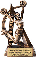 Cheer Ultra-Action Resin Trophy