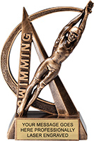 Swimming Female Ultra-Action Resin Trophy