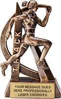 Track Female Ultra-Action Resin Trophy