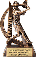 Tennis Male Ultra-Action Resin Trophy