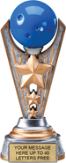 Bowling Triple-Star Victory Resin Trophy