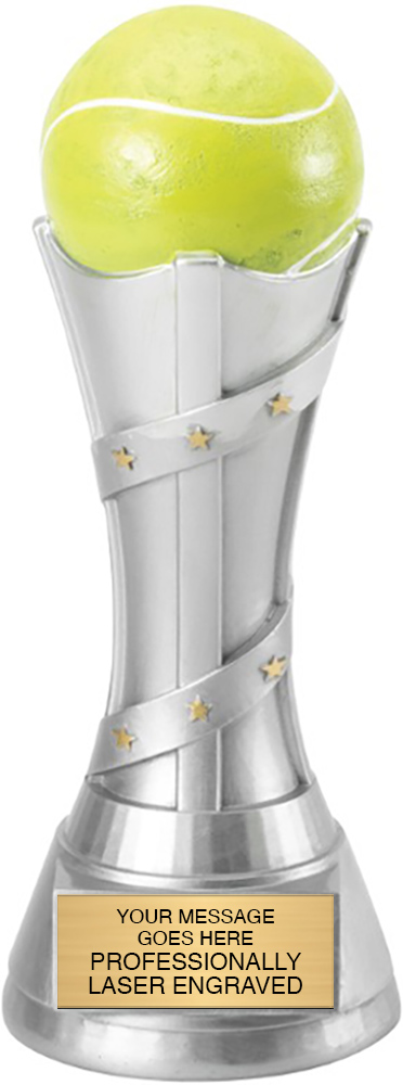 Tennis Victory Tower Resin Awards - 11 inch