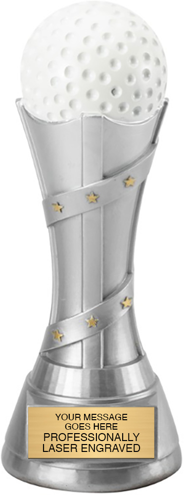 Golf Victory Tower Resin Awards - 9 inch